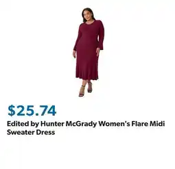 Sam's Club Edited by Hunter McGrady Women's Flare Midi Sweater Dress offer