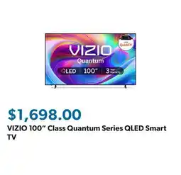 Sam's Club VIZIO 100 Class Quantum Series QLED Smart TV offer