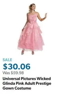Sam's Club Universal Pictures Wicked Glinda Pink Adult Prestige Gown Costume offer