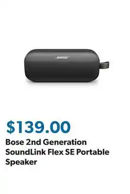 Sam's Club Bose 2nd Generation SoundLink Flex SE Portable Speaker offer