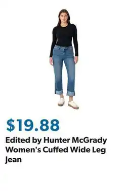 Sam's Club Edited by Hunter McGrady Women's Cuffed Wide Leg Jean offer
