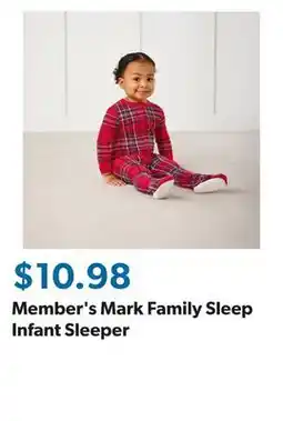 Sam's Club Member's Mark Family Sleep Infant Sleeper offer
