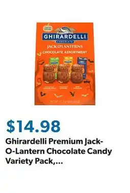 Sam's Club Ghirardelli Premium Jack-O-Lantern Chocolate Candy Variety Pack, 15.2 oz offer