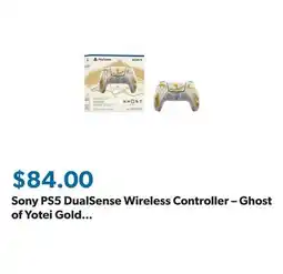 Sam's Club Sony PS5 DualSense Wireless Controller – Ghost of Yotei Gold Limited Edition offer