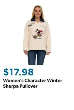 Sam's Club Women's Character Winter Sherpa Pullover offer