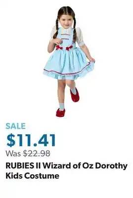 Sam's Club RUBIES II Wizard of Oz Dorothy Kids Costume offer