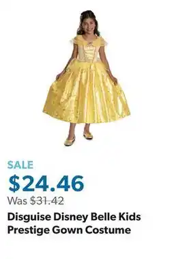 Sam's Club Disguise Disney Belle Kids Prestige Gown Costume offer