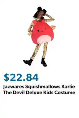 Sam's Club Jazwares Squishmallows Karlie The Devil Deluxe Kids Costume offer