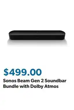 Sam's Club Sonos Beam Gen 2 Soundbar Bundle with Dolby Atmos offer