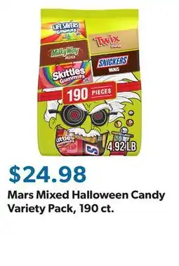 Sam's Club Mars Mixed Halloween Candy Variety Pack, 190 ct offer