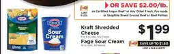 ShopRite Kraft Shredded Cheese, Fage Sour Cream offer