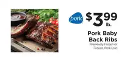ShopRite Pork Baby Back Ribs offer
