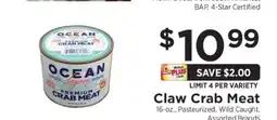 ShopRite Claw Crab Meat offer