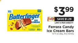 ShopRite Ferrara Candy Ice Cream Bars offer