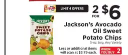 ShopRite Jackson's Avocado Oil Sweet Potato Chips offer