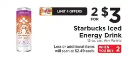 ShopRite Starbucks iced energy drink offer