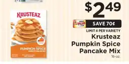 ShopRite Krusteaz Pumpkin Spice Pancake Mix offer