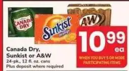 Safeway Canada Dry, Sunkist or A&W offer