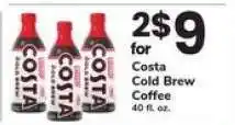 Safeway Costa Cold Brew Coffee offer
