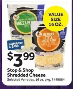 Stop&Shop Stop & Shop Shredded Cheese offer