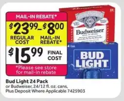 Stop&Shop Bud Light 24 Pack offer