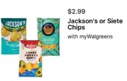Walgreens Jackson's or Siete Chips offer