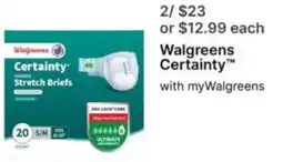 Walgreens Walgreens Certainty offer