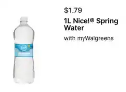 Walgreens Nice! Spring water offer