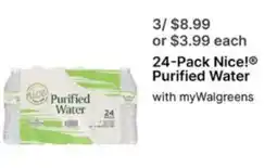 Walgreens Nice! Purified Water offer