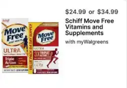 Walgreens Schiff Move Free Vitamins and Supplements offer