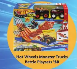 Family Dollar Hot Wheels Monster Trucks Battle Playsets offer