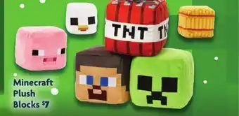 Family Dollar Minecraft Plush Blocks offer