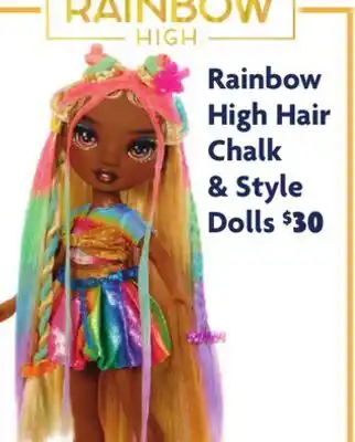 Family Dollar Rainbow High Hair Chalk & Style Dolls offer