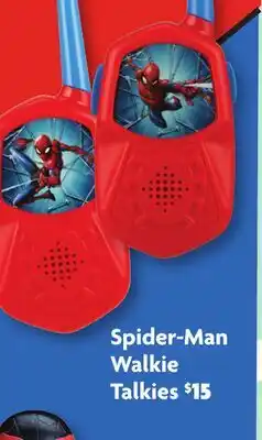 Family Dollar Marvel Spider-Man Walkie Talkies offer