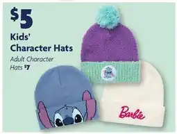 Family Dollar Kids' Character Hats offer