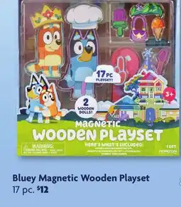 Family Dollar Bluey Magnetic Wooden Playset offer