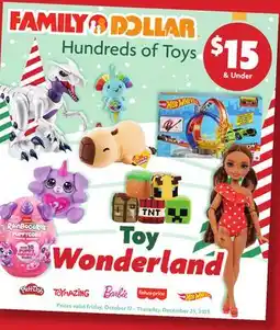Family Dollar Hundreds of Toys offer