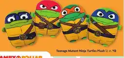 Family Dollar Teenage Mutant Ninja Turtles Plush offer