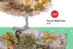 Family Dollar Pre-Lit White Tree offer