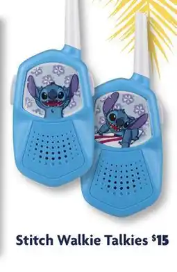 Family Dollar Stitch Walkie Talkies offer
