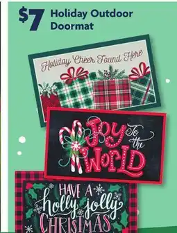 Family Dollar Holiday Outdoor Doormat offer