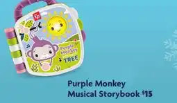 Family Dollar Fisher-Price Purple Monkey Musical Storybook offer