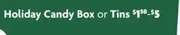 Family Dollar Holiday Candy Box or Tins offer