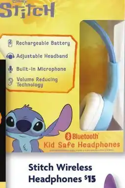 Family Dollar Stitch Wireless Headphones offer