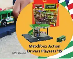 Family Dollar Matchbox Action Drivers Playsets offer