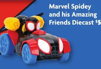 Family Dollar Marvel Spidey and his Amazing Friends Diecast offer