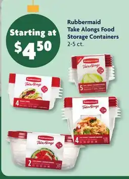 Family Dollar Rubbermaid Take Alongs Food Storage Containers offer