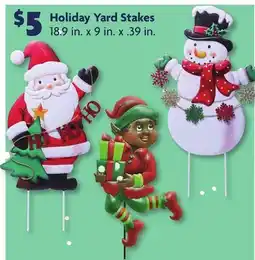 Family Dollar Holiday Yard Stakes offer