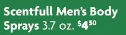 Family Dollar Scentfull Men's Body Sprays offer