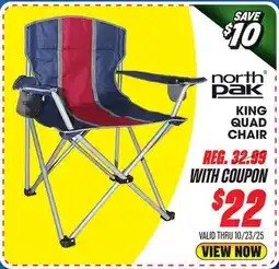Big 5 North Pak King Quad Chair offer